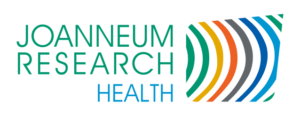 JOANNEUM RESEARCH logo HEALTH 54x21 sRGB color